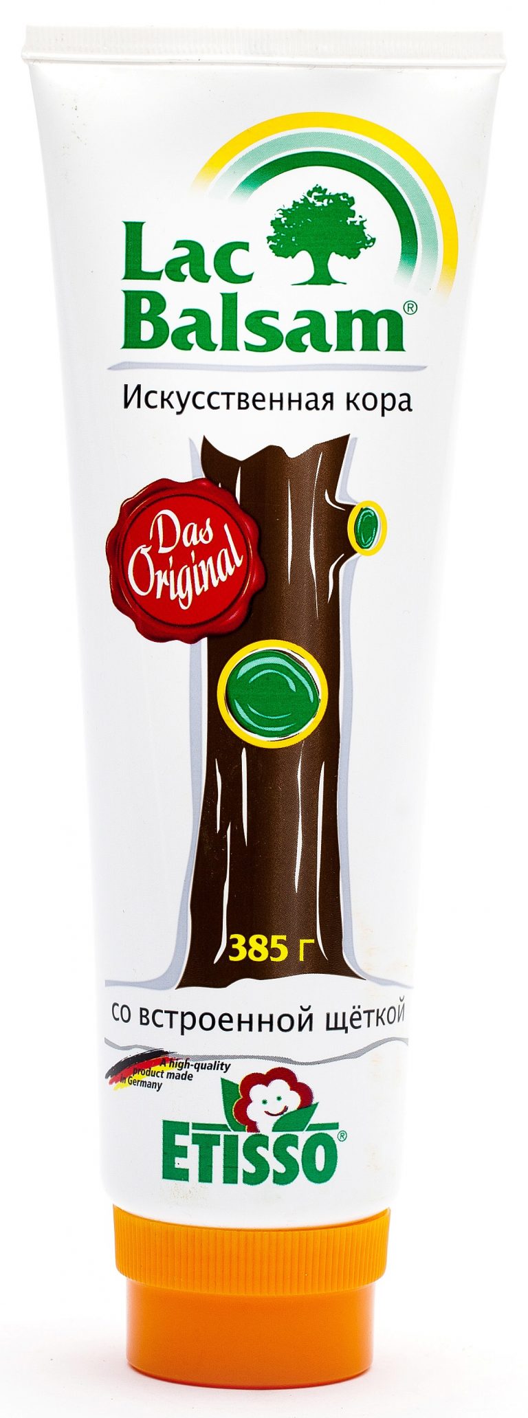 Уникальное средство для заживления и стерилизации ран деревьев, а также средство для прививания, тюбик со щёткой для нанесения LacBalsam 385г